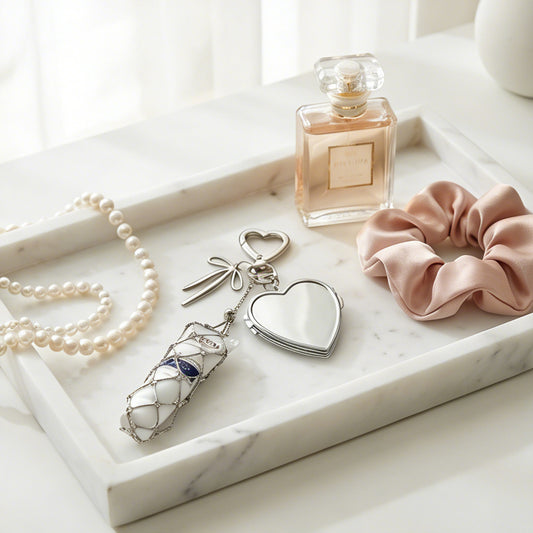The Lipstick Charm | Lipstick Holder Mirror Bag Charm