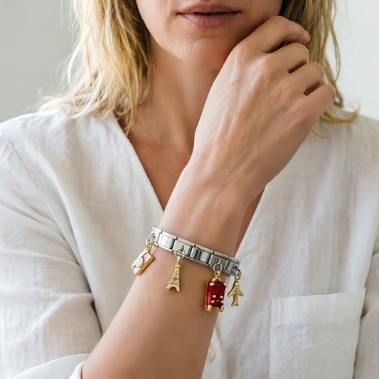Italian Charm Bracelet | Modular Y2K Charm Bracelet